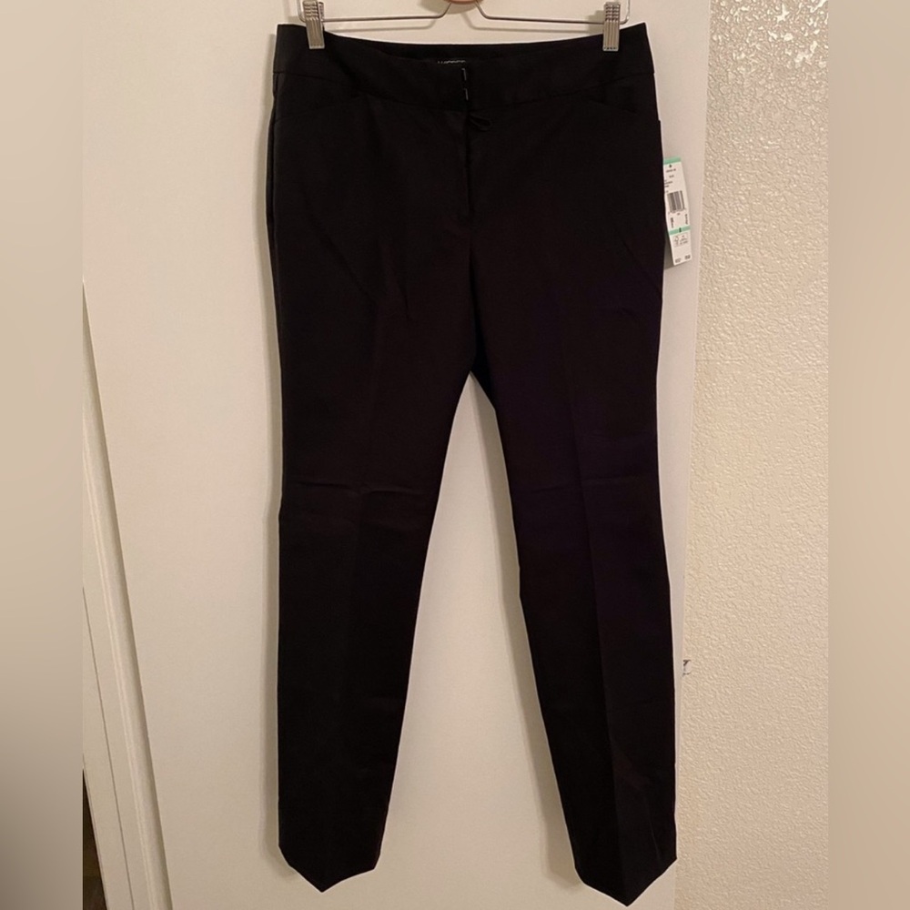 Kasper Black Straight Leg Pants